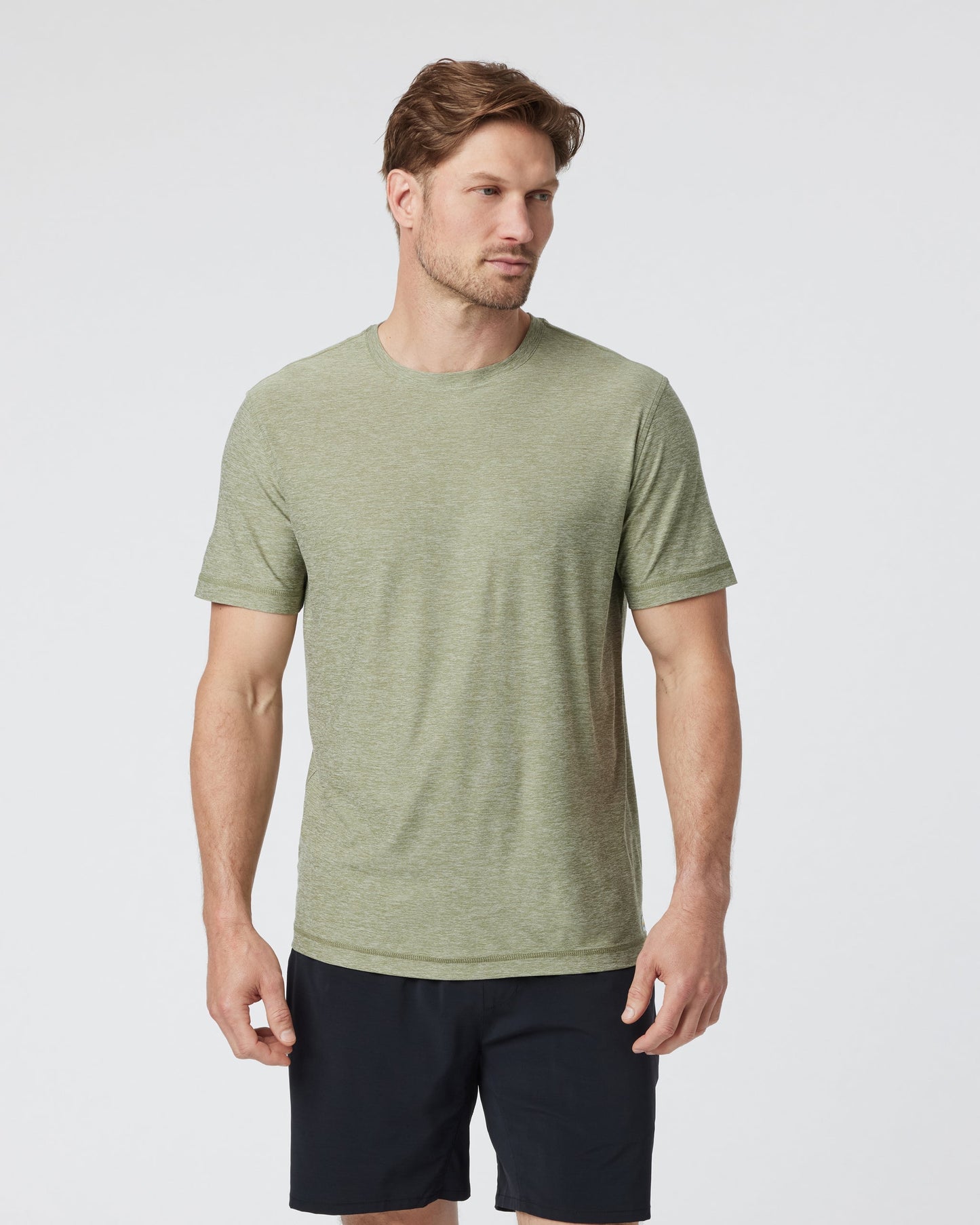 Strato Tech Tee Agave Green Heather, 3XL