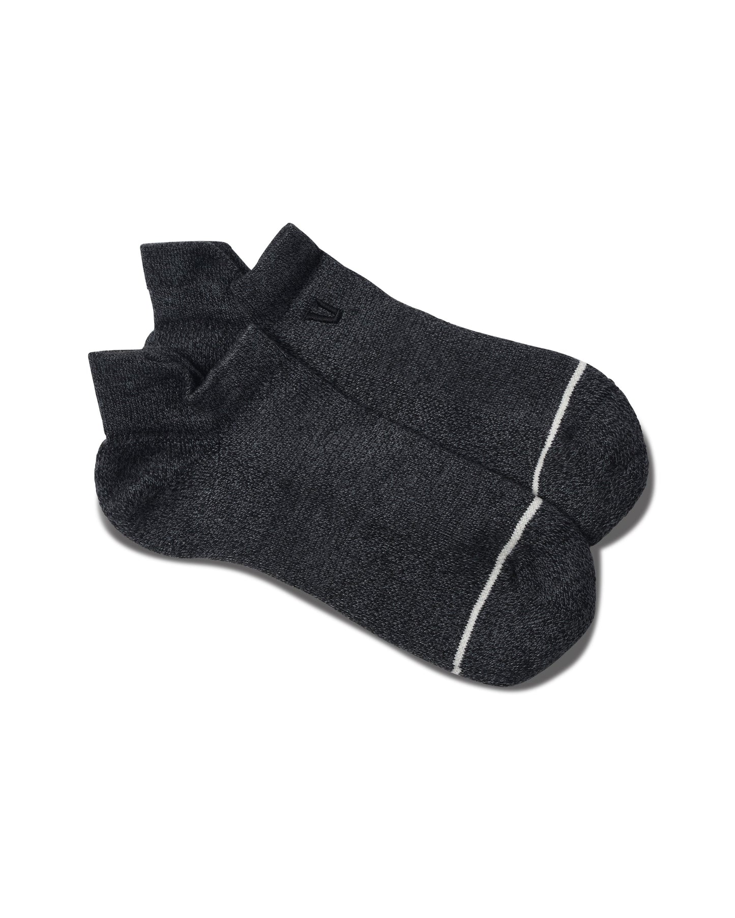 V1 Tab Sock Charcoal Heather, L