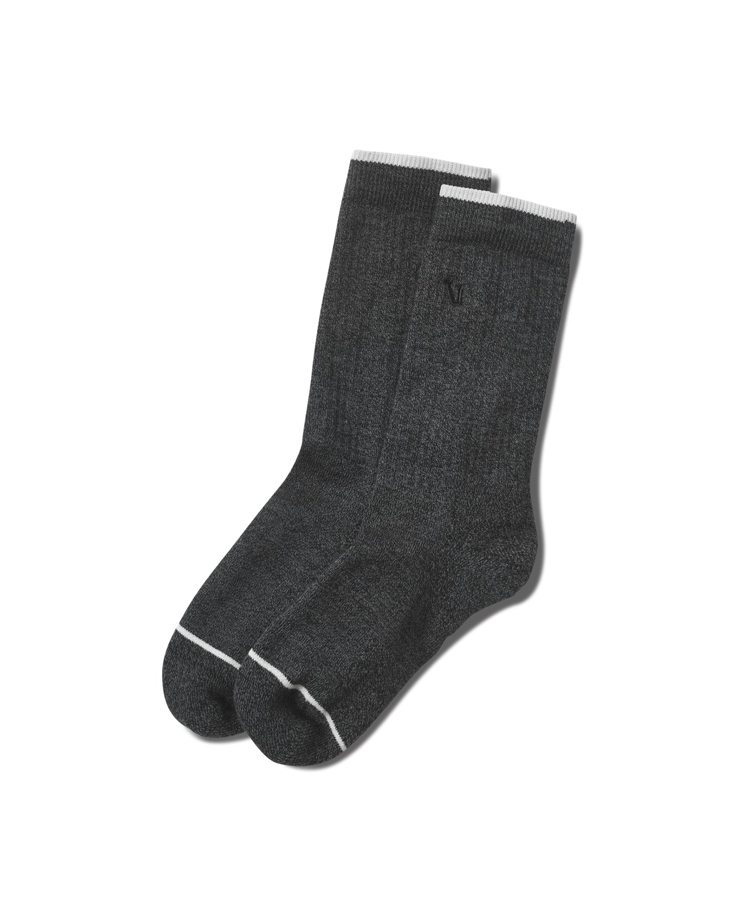 V1 Crew Sock Charcoal Heather, L