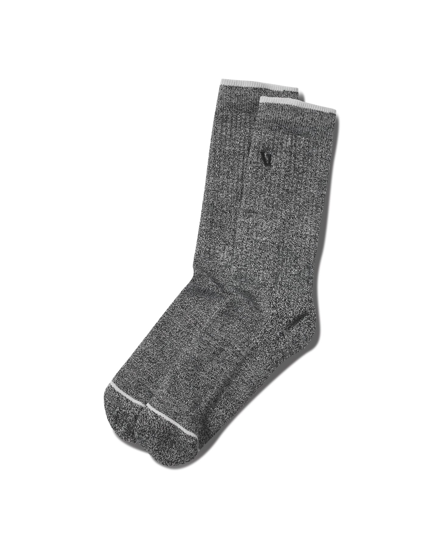 V1 Crew Sock Heather Grey, L