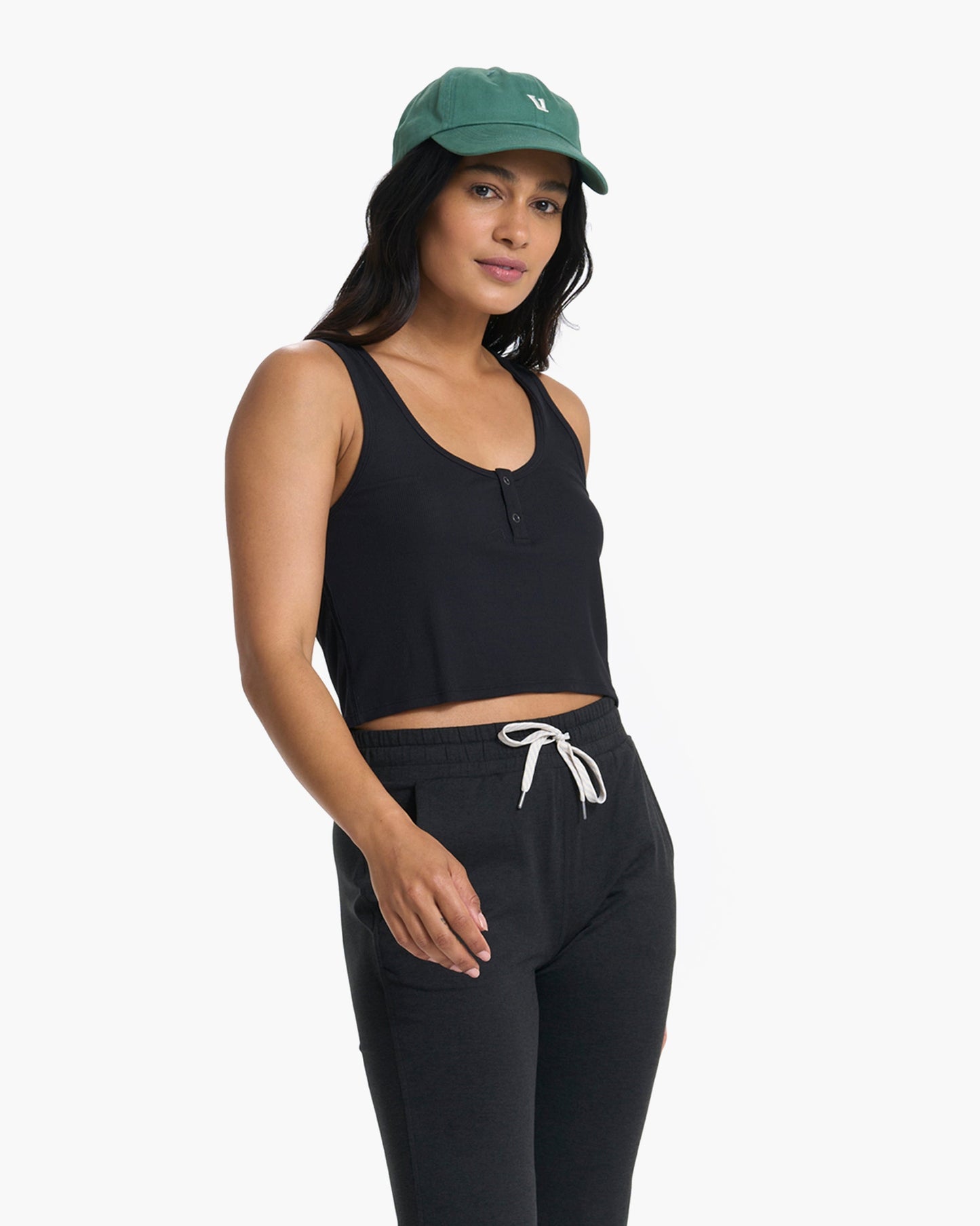 Cove Crop Tank Black, XXL