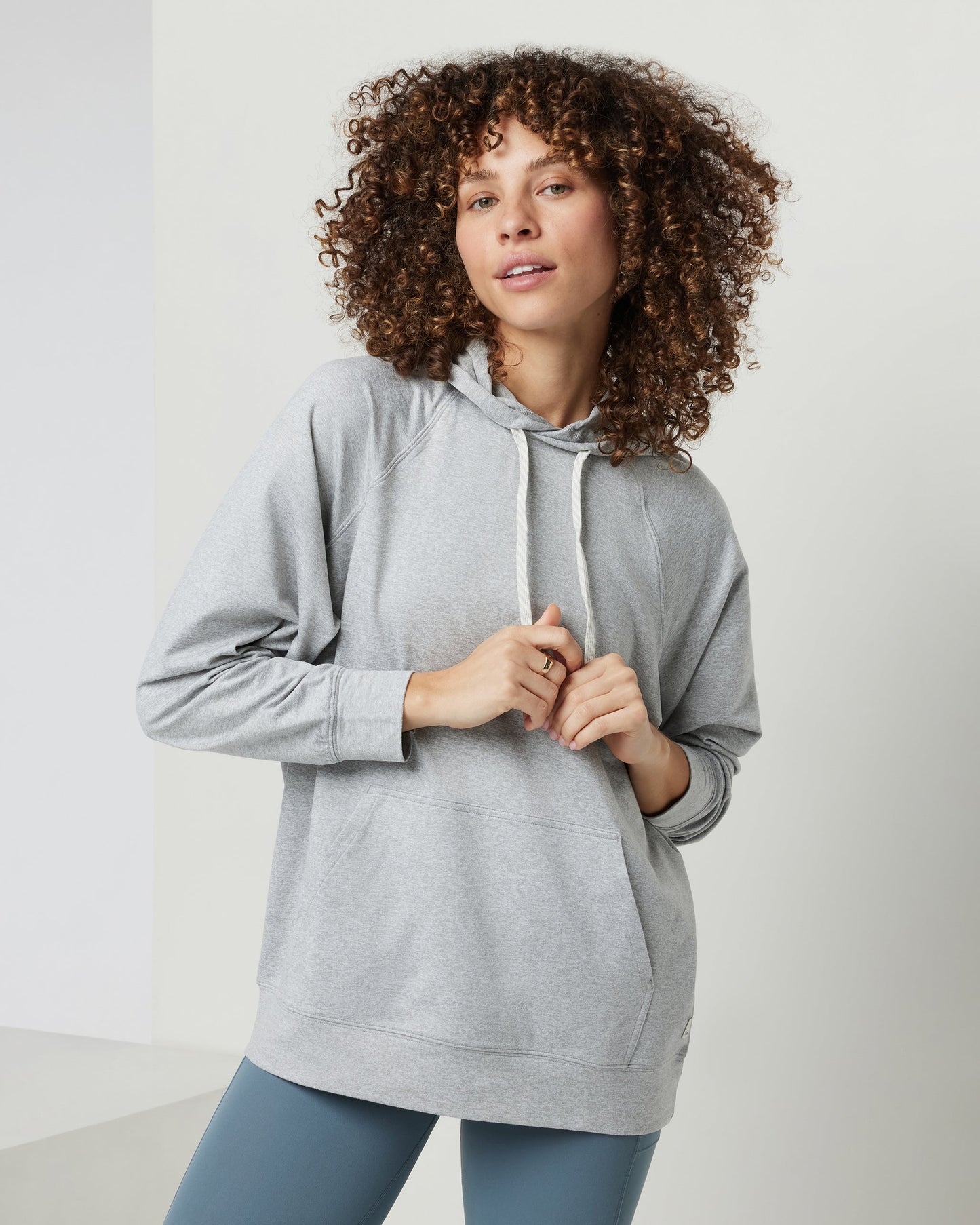 Halo Oversized Hoodie Pale Grey Heather, XXL