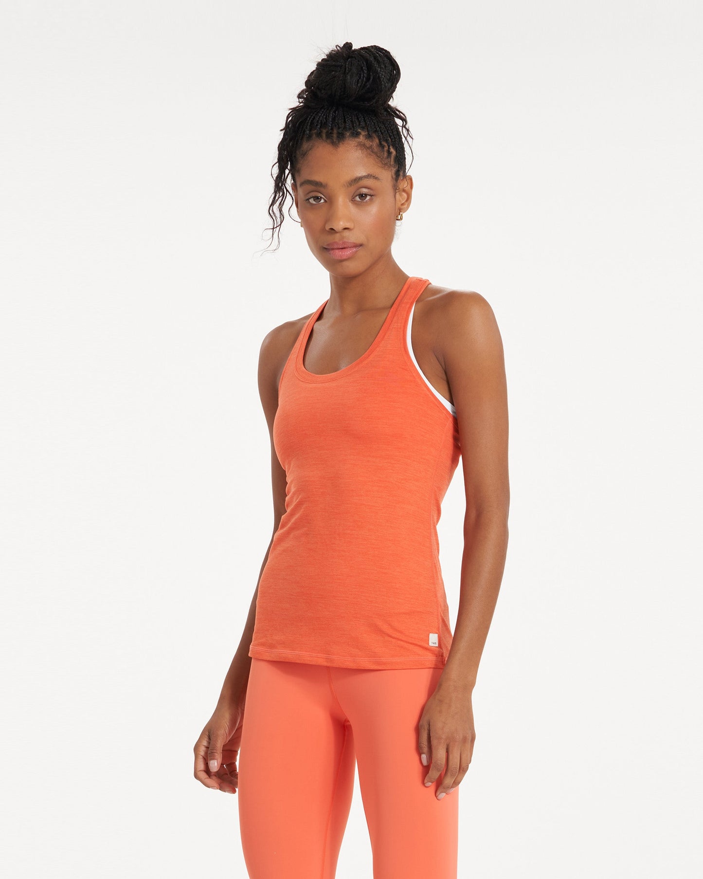 Lux Performance Tank Grapefruit Heather, XXL