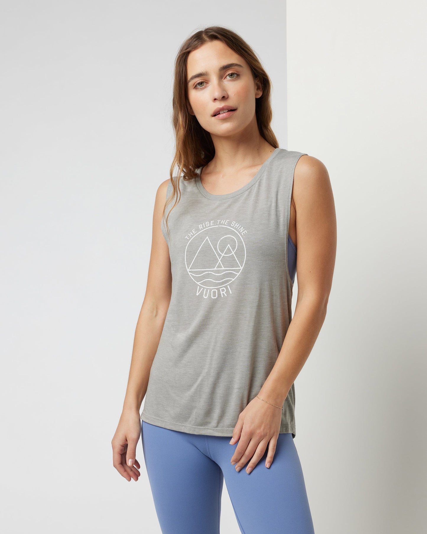 The Rise The Shine Tank Stone Heather, XXL